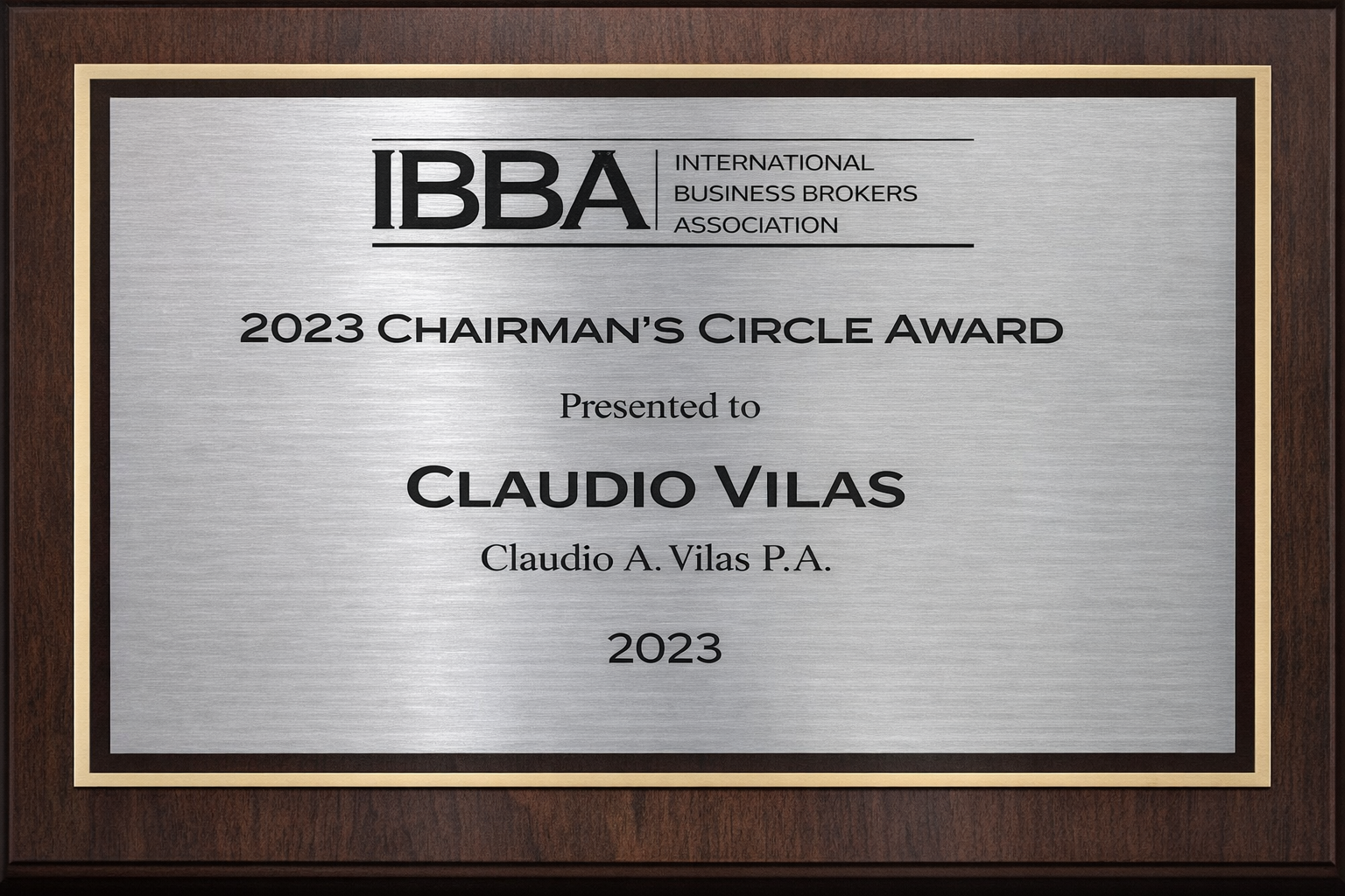 IBBA 2023 Chairman's Circle Award